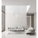 Rinkle LED 23.5 inch Polished Chrome Multi-Light Pendant Ceiling Light