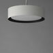 Echo LED 13 inch White and Black Single Pendant Ceiling Light in White/Black