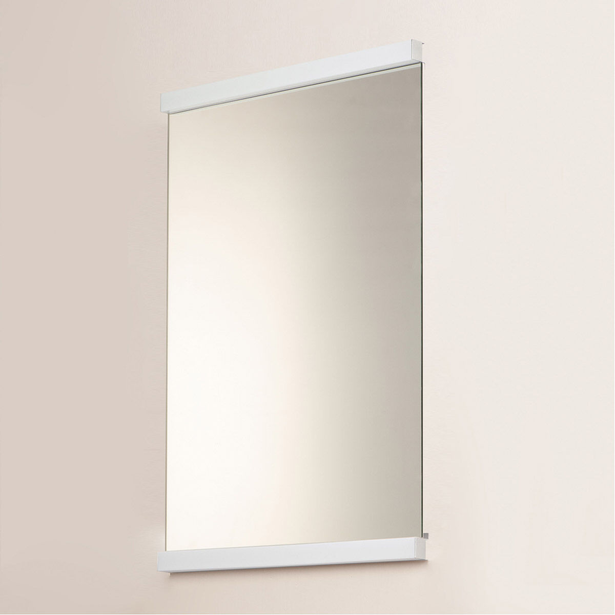 Luminance 38.75 X 30 inch Polished Chrome LED Wall Mirror
