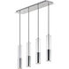 Torch Linear Pendant Ceiling Light in Polished Chrome