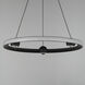 Nodes LED 24 inch Black Ring Pendant Ceiling Light