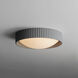 Souffle LED 13.75 inch Gray Flush Mount Ceiling Light