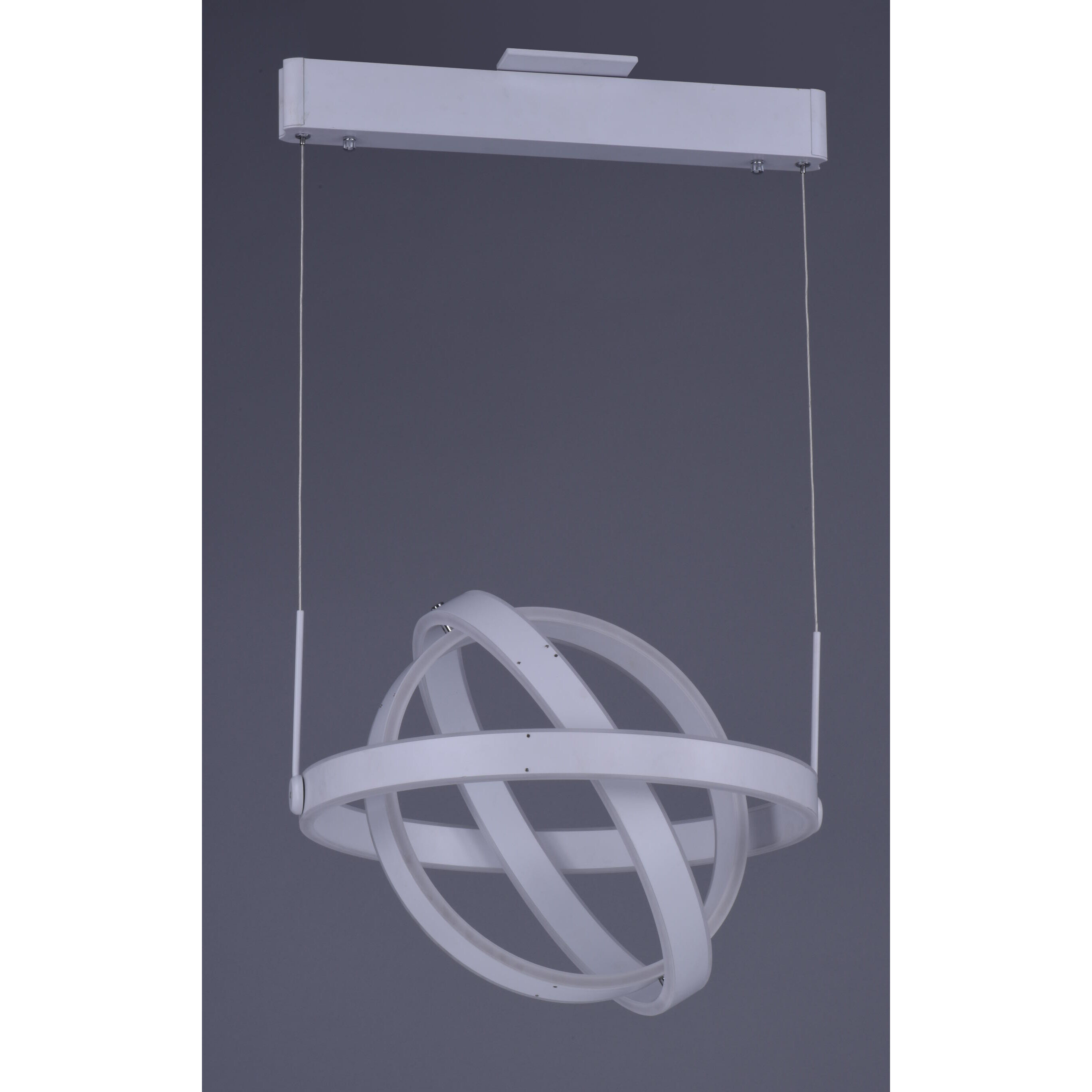 Gyro LED LED 19.75 inch Matte White Single Pendant Ceiling Light