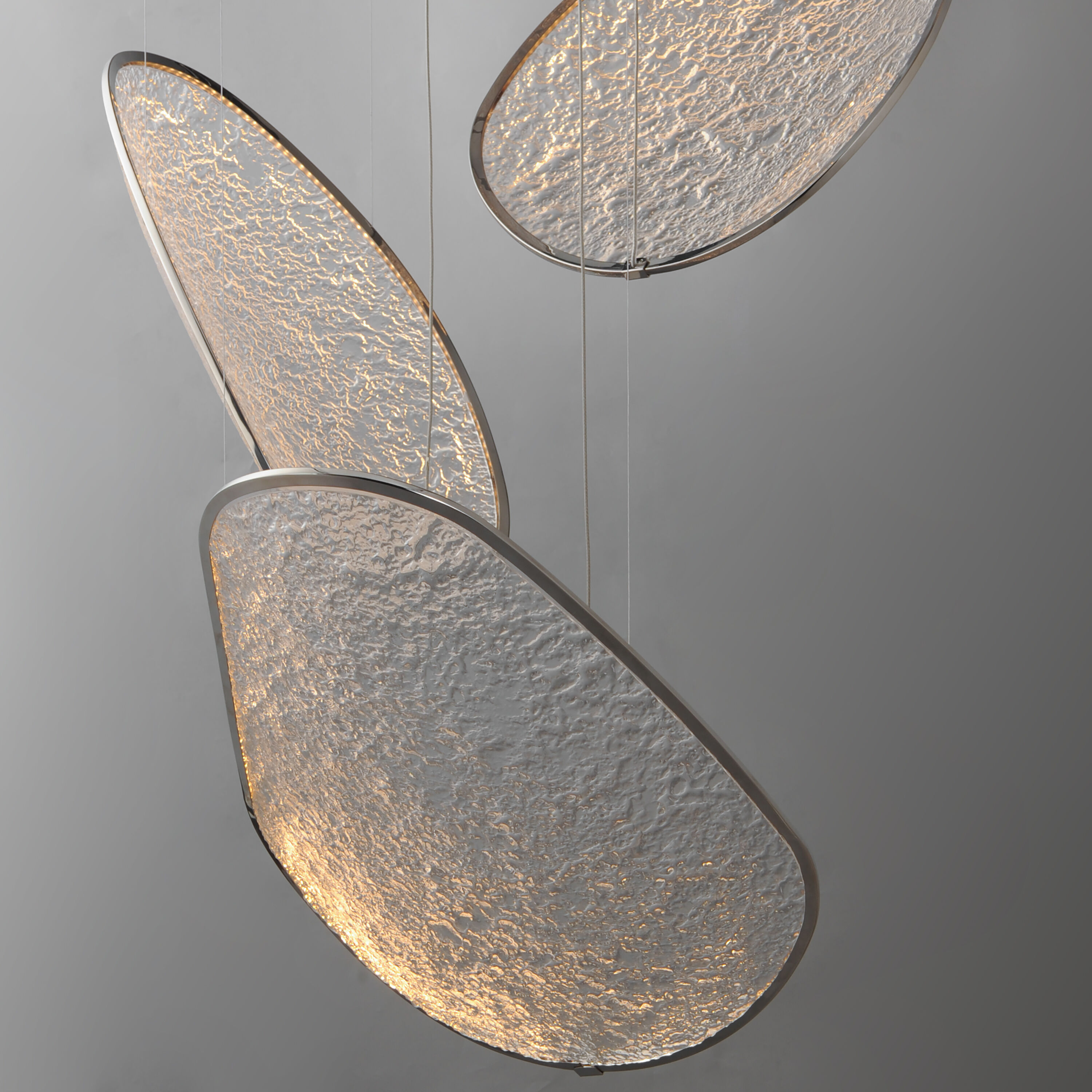 Moonscapes LED 28.5 inch Polished Chrome Multi-Light Pendant Ceiling Light