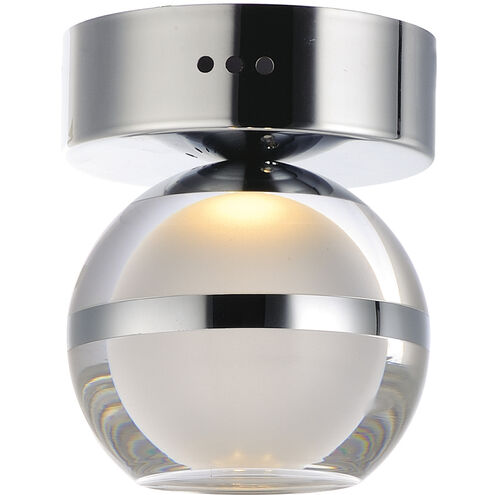 Swank LED 4.75 inch Polished Chrome Flush Mount Ceiling Light