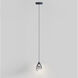 Dewdrop LED 4 inch Black Mini Pendant Ceiling Light
