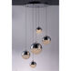 Eclipse LED 20 inch Polished Chrome Multi-Light Pendant Ceiling Light