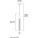 Big Fizz LED 4.75 inch Polished Chrome Single Pendant Ceiling Light