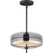 Voto LED 12 inch Gunmetal Multi-Light Pendant Ceiling Light in Smoke