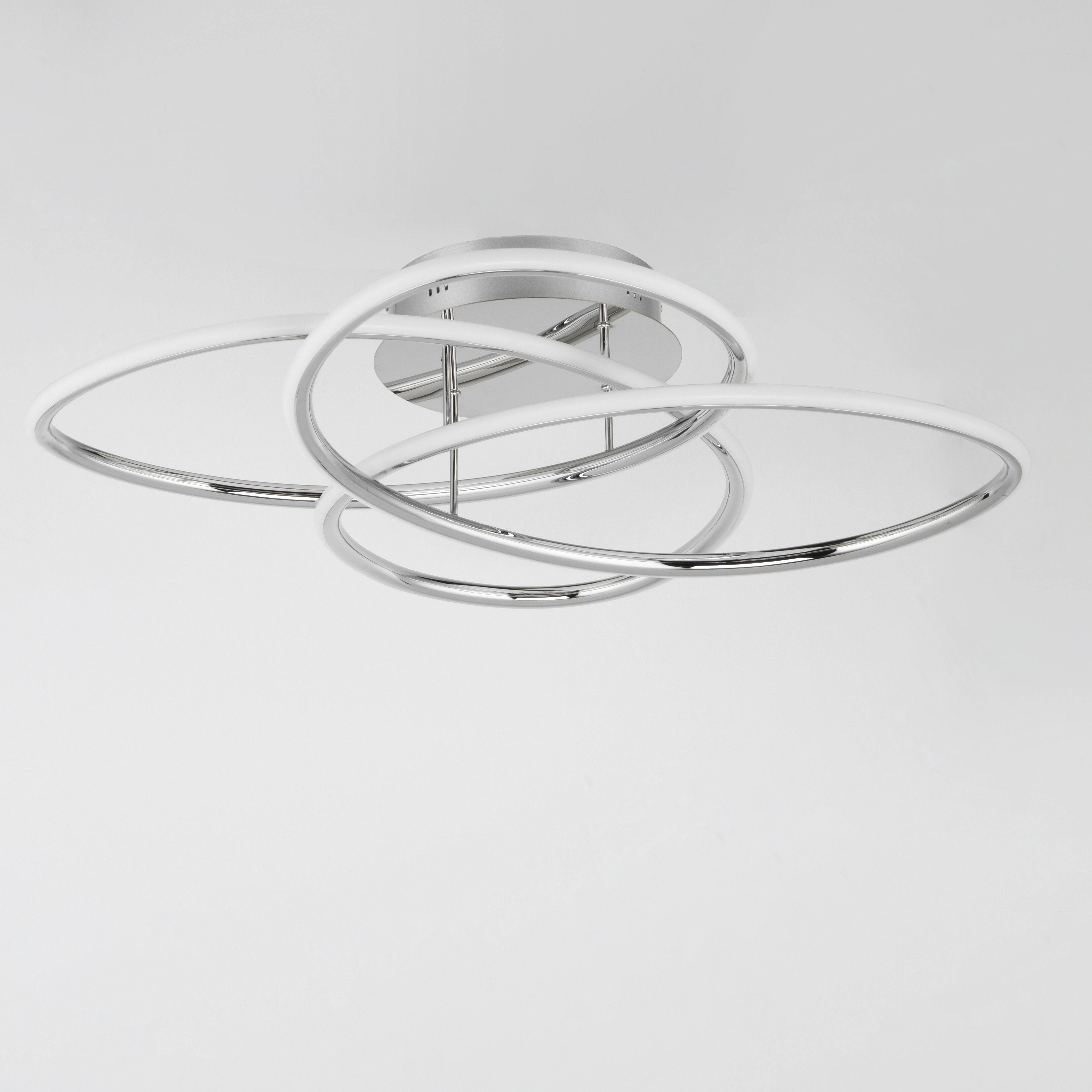 Coaster LED 20.25 inch Polished Chrome Flush Mount Ceiling Light