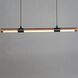 Rollo LED 3 inch Antique Pecan and Black Multi-Light Pendant Ceiling Light