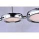 Timbale LED 15.5 inch Polished Chrome Multi-Light Pendant Ceiling Light