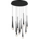 Pierce LED 24.75 inch Black Multi-Light Pendant Ceiling Light