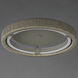 Kaia LED 20 inch Gray Flush Mount Chandelier Ceiling Light