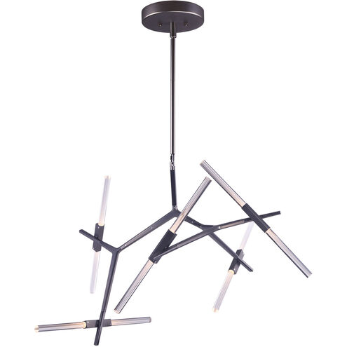 Light Saber LED LED 34 inch Gunmetal Mini Chandelier Ceiling Light