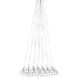 Starburst 37 Light 33 inch Satin Nickel Multi-Light Pendant Ceiling Light in Clear