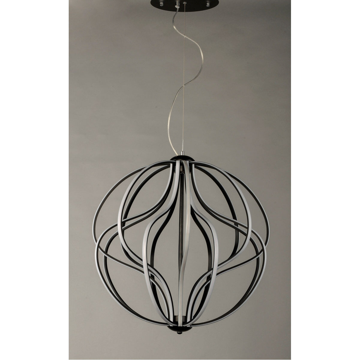 Aura LED 24 inch Black Single Pendant Ceiling Light