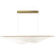 Manta LED 59 inch Gold Linear Pendant Ceiling Light