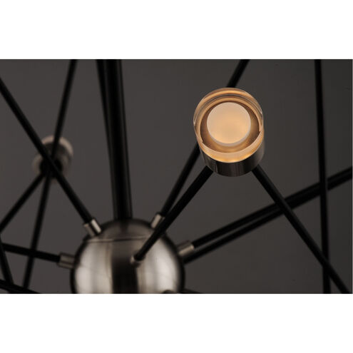 Phaeton LED 30 inch Black and Brushed Aluminum Multi-Light Pendant Ceiling Light