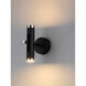 Ambit LED 5 inch Black/Satin Nickel Wall Sconce Wall Light