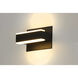 Omni LED 7.25 inch Black Bath Vanity Wall Light