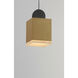 Nob LED 3.5 inch Black and Gold Single Pendant Ceiling Light