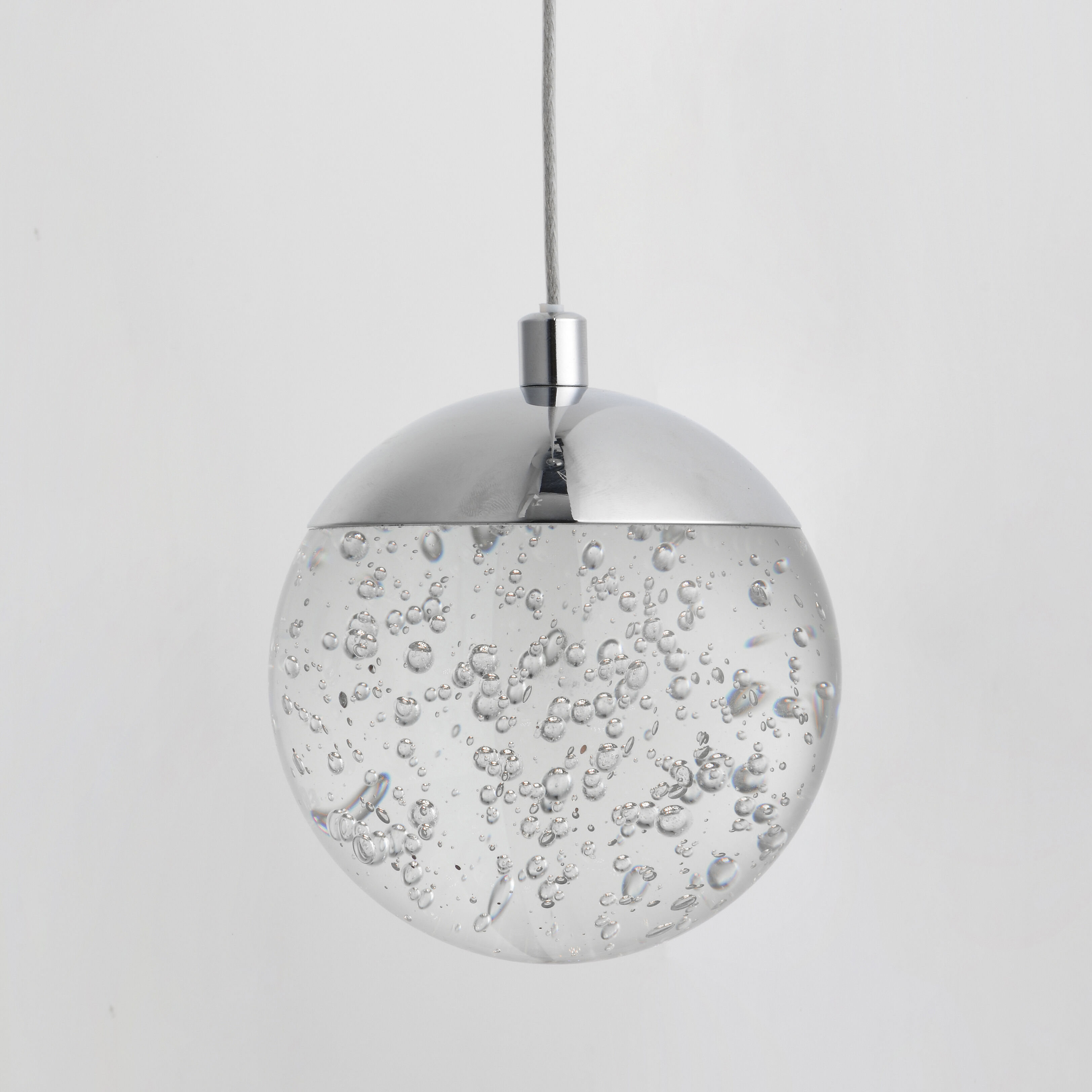 Chrome orb led electrical fitting hot sale