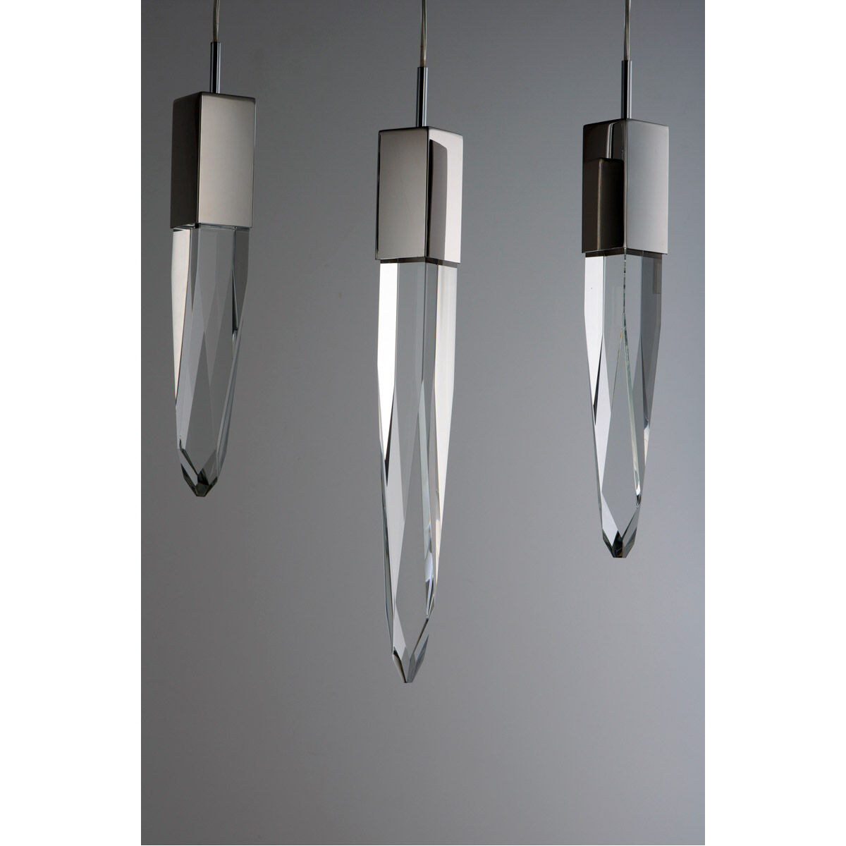 Quartz LED 13 inch Polished Chrome Multi-Light Pendant Ceiling Light