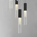 Reeds LED 13.75 inch Black Multi-Light Pendant Ceiling Light
