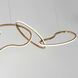 Unity LED 69 inch Brushed Champagne Linear Pendant Ceiling Light