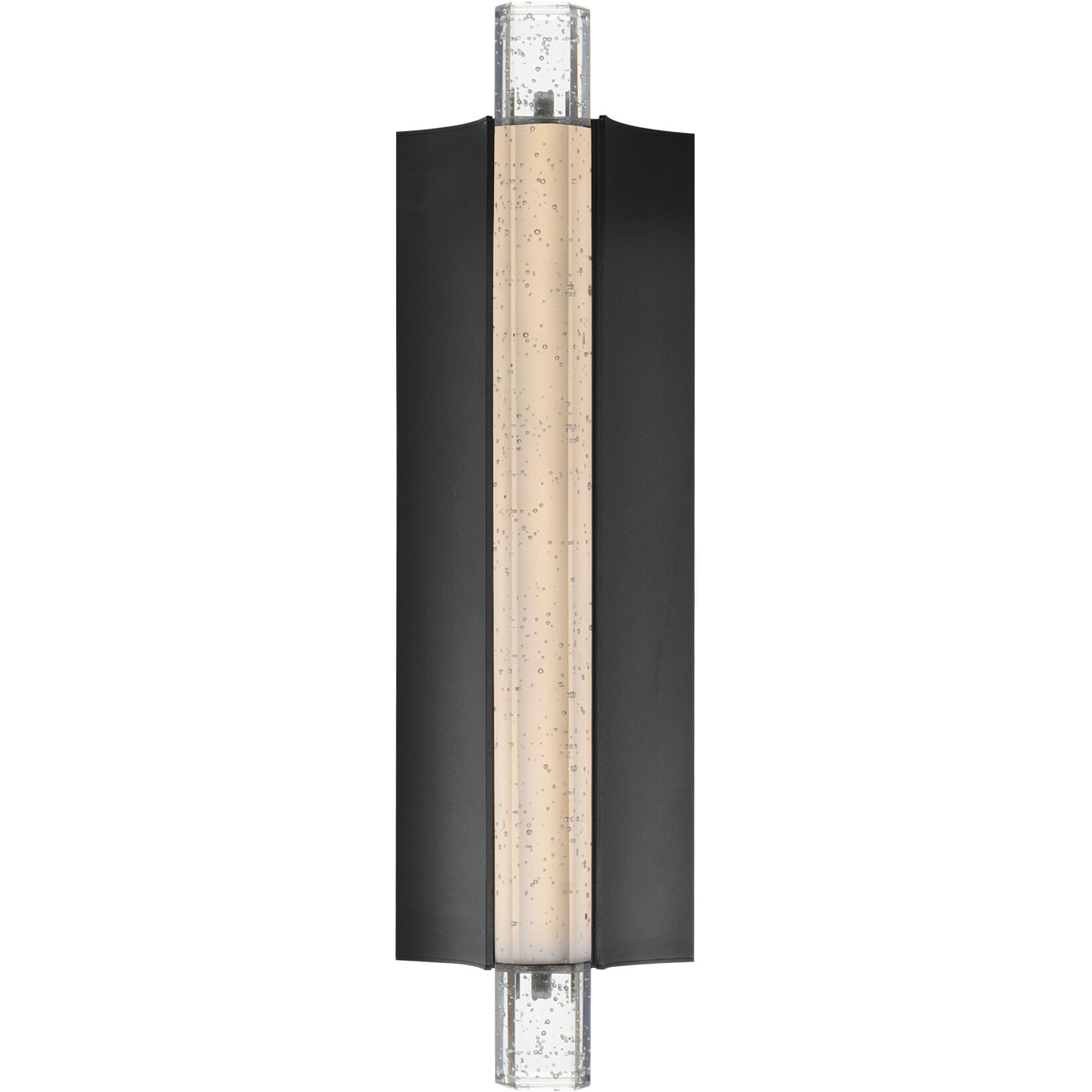 Hyperion LED 5 inch Black ADA Wall Sconce Wall Light in Clear Crystal