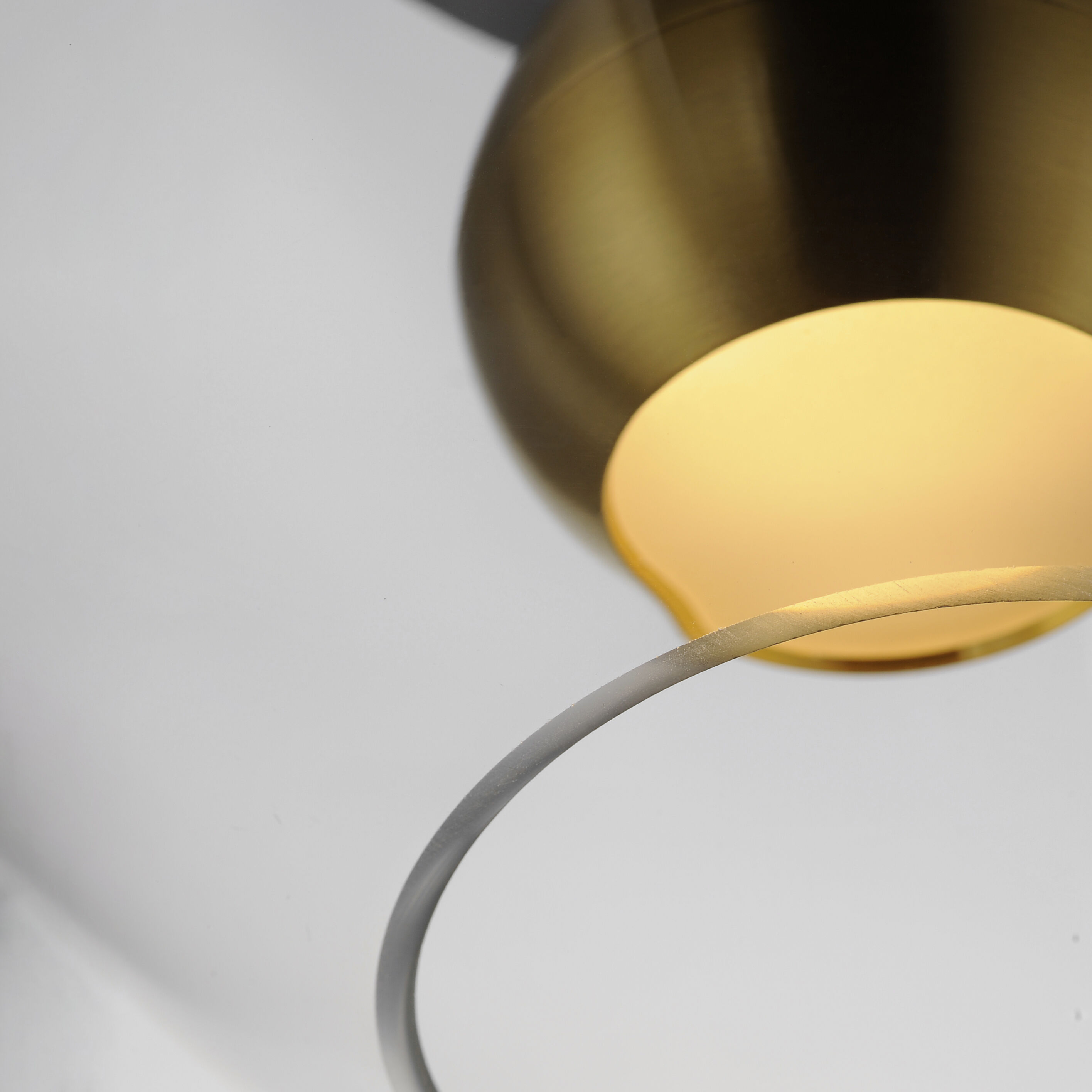 Nucleus LED 9 inch Black and Natural Aged Brass Flush Mount Ceiling Light