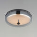 Voto LED 12 inch Gunmetal Flush Mount Ceiling Light in Graduating Smoke