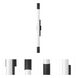 Canello LED 48 inch Black Outdoor Wall Mount