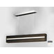 iWood LED 59.75 inch Wenge and Polished Chrome Linear Pendant Ceiling Light
