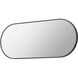 Elisse 68 X 28 inch Black LED Mirror