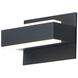 Omni LED 7.25 inch Black Bath Vanity Wall Light