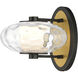Amulet LED 8.5 inch Black and Natural Aged Brass Wall Sconce Wall Light