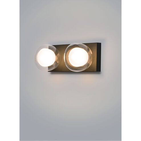 Pod LED 13.5 inch Black Bath Vanity Light Wall Light