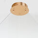 Groove WiZ LED 39.5 inch Gold Single Pendant Ceiling Light