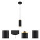 Cuff LED 3.25 inch Black and Gold Single Pendant Ceiling Light