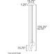Rinkle LED 15.75 inch Polished Chrome Multi-Light Pendant Ceiling Light