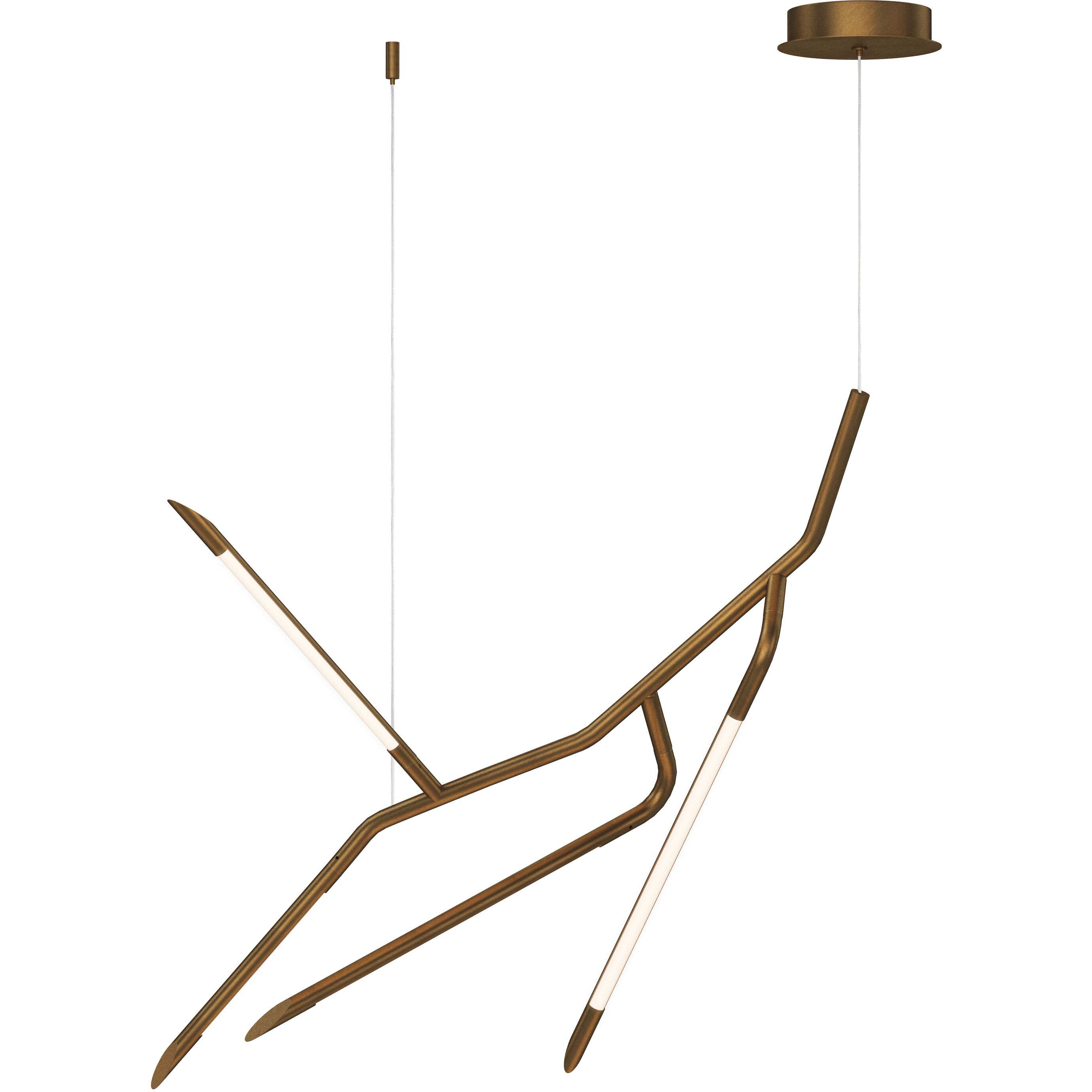 Scion LED 13 inch Weathered Brass Single Pendant Ceiling Light