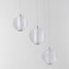 Rhythm LED 11.75 inch Polished Chrome Multi-Light Pendant Ceiling Light