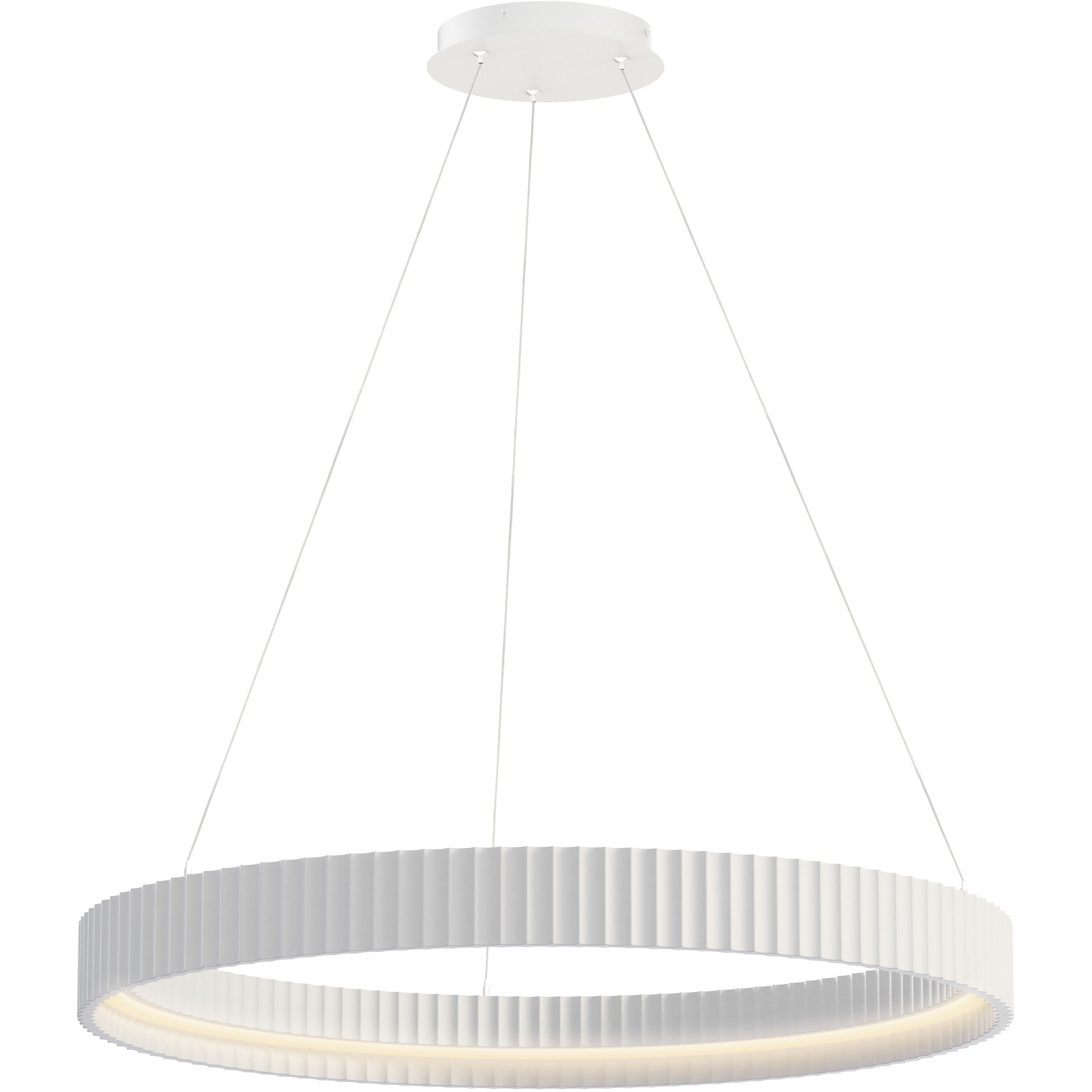 Souffle LED 33 inch Chaulk White Ring Pendant Ceiling Light