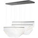 Rinkle LED 17.5 inch Brushed Gunmetal Multi-Light Pendant Ceiling Light