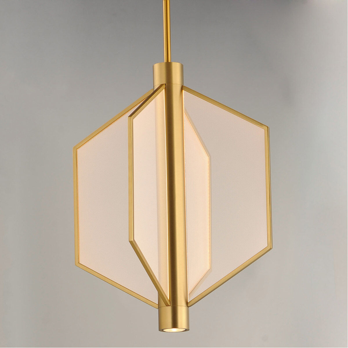 Telstar LED 18 inch Natural Aged Brass Single Pendant Ceiling Light
