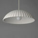 Basilica LED 19.5 inch Chaulk White Single Pendant Ceiling Light
