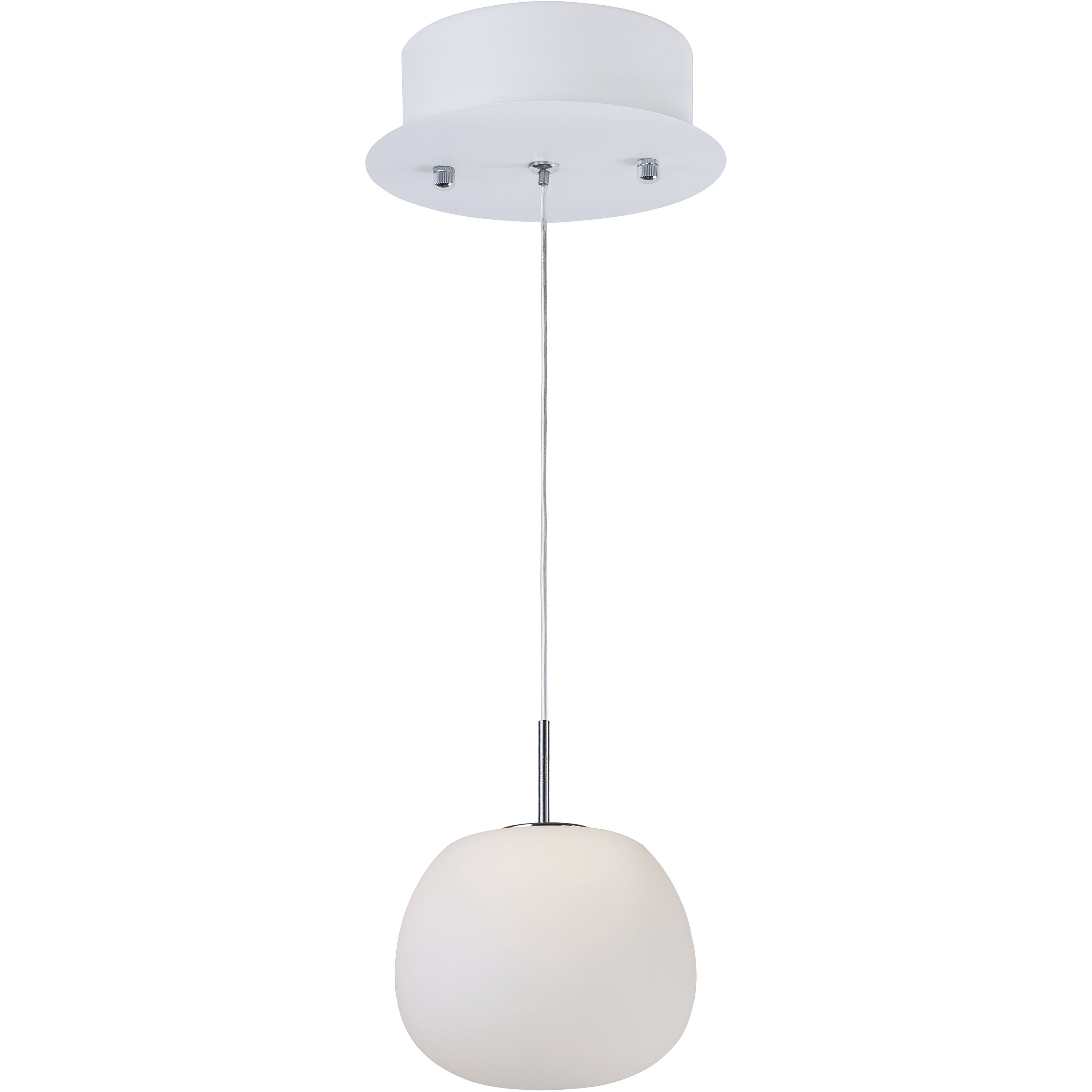 Puffs LED 6.25 inch White Single Pendant Ceiling Light