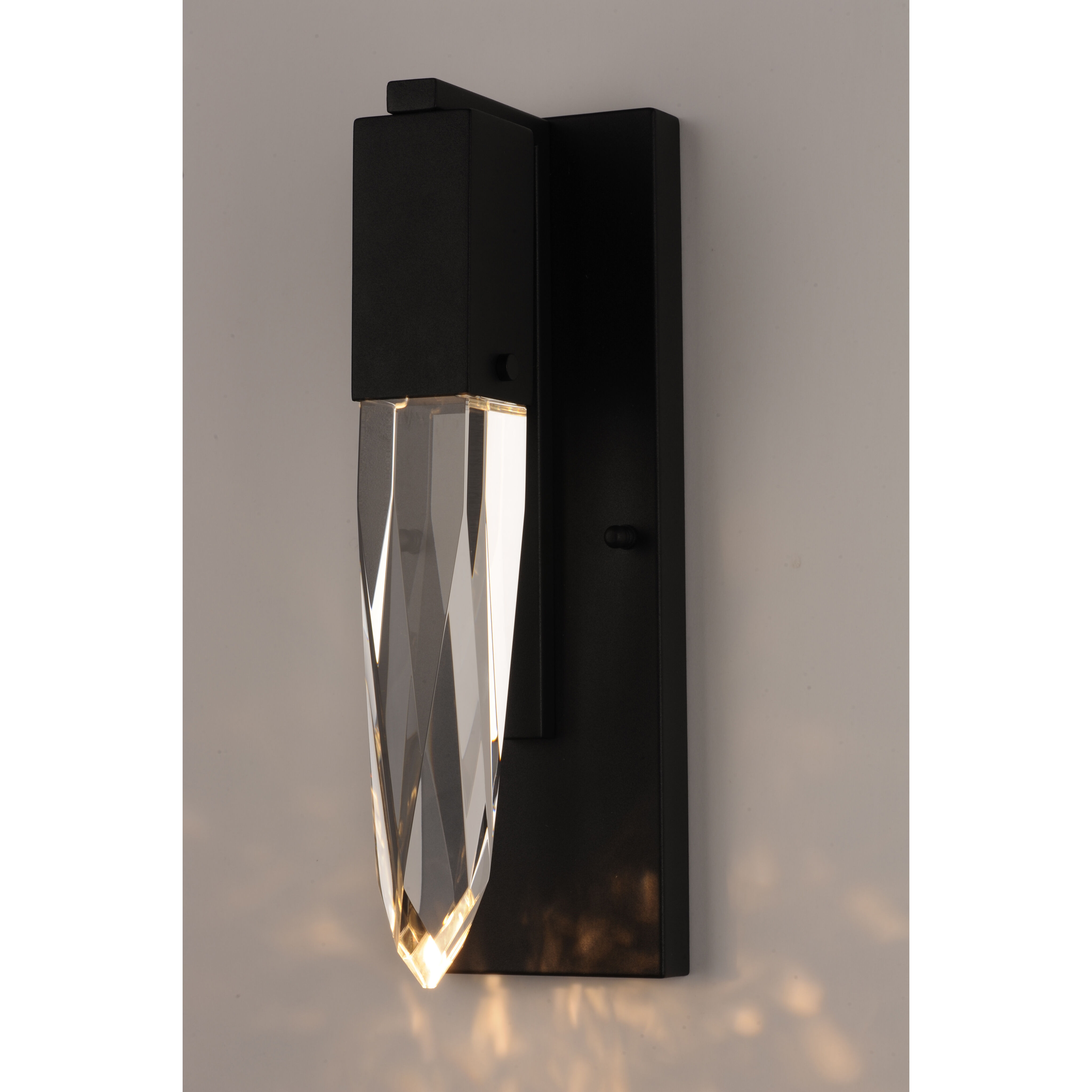 Quartz LED 4.75 inch Black Bath Vanity Light Wall Light